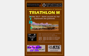 Triathlon M de St Laurent du Var le 25 mai